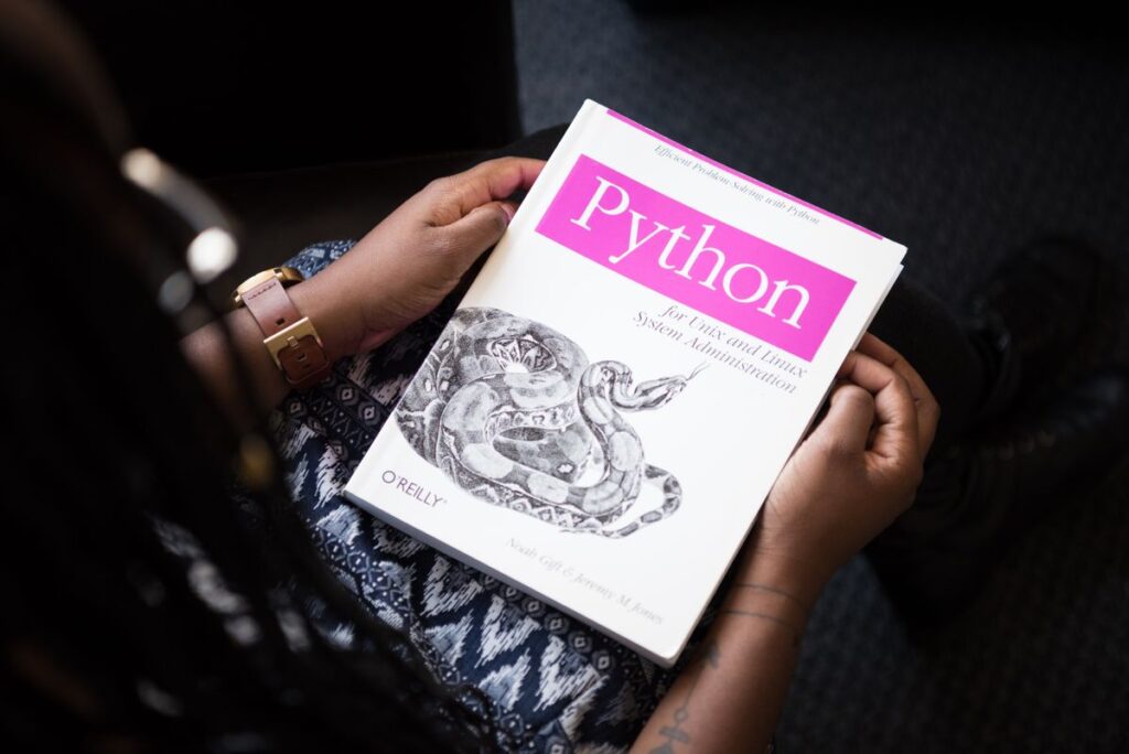 A developer at a terminal reviewing code, representing AI code review tools
